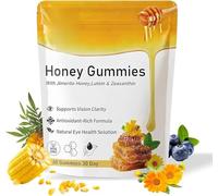 Caramelle gommose al miele e luteina, luteina e zeaxantina, supportano una visione chiara e alleviano l'affaticamento, formula naturale, non OGM