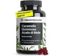 Caramelle gommose all’aceto di mele - 120 gummies con vitamina B6, B12, acido fo