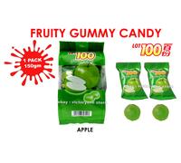 Caramelle gommose alla frutta dolce LOTTO 100 MELE 1 confezione 150 g gusto f...