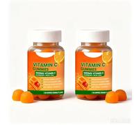 Caramelle Gommose Alla Vitamina C 1000 Mg Con Sambuco For Supporto | Caramelle Gommose Con Vitamina C E Zinco Al Sambuco For La Cura Antiossidante E Il Supporto Del Metabolismo Energetico(2pcs)