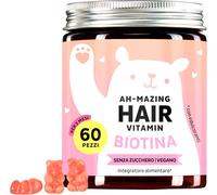 Caramelle Gommose Biotina Ah-mazing Hair - Vitamine per Capelli, Pelle e Unghie