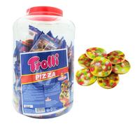 Caramelle Gommose Candy Pizza Barattolo Plastica da 12,5g x 100 Pezzi - 1250 g
