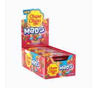 Chupa Chups Mads Caramelle Gommose al Gusto di Fragola con Copertura Croccante Tutti Frutti Espositore da pz.18