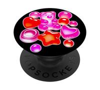 Caramelle gommose dell'orso di caram PopSockets PopGrip Adesivo
