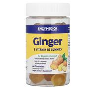 Caramelle gommose Enzymedica allo zenzero e vitamina B6, zenzero con vitamina B6, 60 caramelle gommose