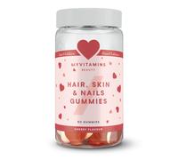 Caramelle Gommose per Capelli, Pelle e Unghie - Edizione cuore a doppio strato - 60Gummies - Ciliegia Ciliegia