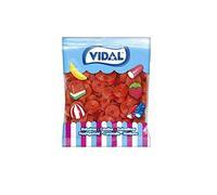 Caramelle Gommose Rotelle Rosse Gusto Fragola Vidal Busta da 1 Kg