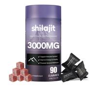 Caramelle gommose Shilajit Gold puro dell'Himalaya con olio di semi neri 90 K5D7