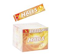 Caramelle Halls Gusto Miele e Limone Senza Zucchero 20 Pacchetti da 32 gr