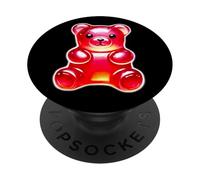 Caramelle rosse dell'orso gommos PopSockets PopGrip Adesivo