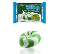 CARAMELLE DURE OLYMPIC SILKY PANNA E MENTA BUSTA DA 1 KG SENZA ZUCCHERO CREAM