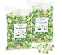 Caramelle Stevia Zenzero Senza Zucchero 1KG (2 buste da 500g caduna) Caramelle Light