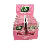 Caramelle Tic Tac al gusto di fragola e menta 14,5 g T30 12 pezzi - 1 scatola