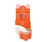 Caramont,7 oz,Bicchieri Caffè Carta,200 Pz con Palettine In Legno,Ecologici e Usa e Getta,Resistenti al Calore,Ideali per Caffè,Tè,Compleanni,etc.
