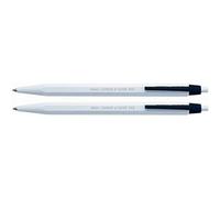 Caran d-Ache 0825.109 - Set di 2 penne a sfera a pressione, in plastica, colore grigio/nero, in confezione blister