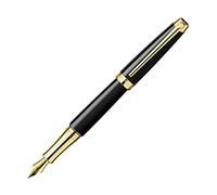 Caran d' Ache Leman placcato oro medio penna stilografica Penna stilografica Black