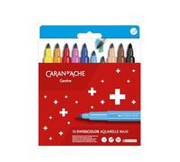 Caran d’Ache Maxi Jumbo SWISSCOLOR - Pennarelli in fibra - Rif. 195.410 -/ 10 Maxi pennarelli