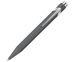 Caran d-Ache Penna a sfera 849 Popline con custodia, tratto: M, colore: blu, lunghezza: 12,5 cm, 0846.595