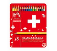 Caran D'Ache Swisscolor 18 Teglia Set Idrosolubile Matite Colorate Swiss Colore