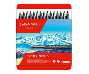 Caran d'Ache 0186.315 - Pennarelli in plastica, multicolore, 15 pezzi