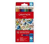CARAN D'ACHE 1290.712 - Matite colorate School, confezione da 12