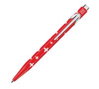 Caran d'Ache 849.253 Metal Ballpoint Pen 849 Typical Switzerland Swiss Flag, Pa