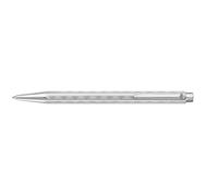 Caran d'Ache 849 ECRIDOR TRESSÉ Set penna a sfera platinata con fusto in ottone e custodia in pelle, edizione speciale, 8902.024