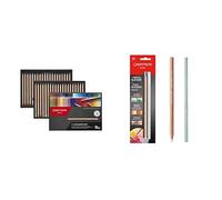Caran d'Ache Artist Luminance 6901 - Set di matite colorate, 40 pezzi, colori assortiti, multicolore & Blister 1 completo di mascherine + 1 mascherina in legno