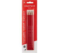 Caran D'Ache Artista 4 X Hb Grafite Matite & Gomma Set Blister Pack Edelweiss