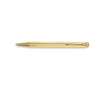 Caran d'Ache Chevron Ballpoint Pen - Gilt