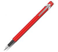 Caran d'Ache Classic Line - Penna stilografica, colore: rosso, pennino medio