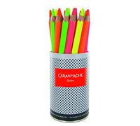 Caran d'Ache Classic - Matite colorate maxi Fluo, confezione da 28 pezzi
