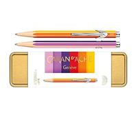 Caran d'Ache Colour Treasure Collection - Penna a sfera 849, colori caldi arcobaleno