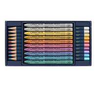 Caran D'Ache Cosmic Blu Metallico Colore Matite & Neocolor Pastelli Set 20 Le