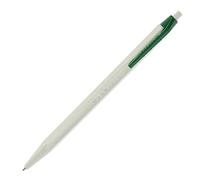 Caran d'Ache D'ache 825 ECO penna a sfera in resina e acciaio inossidabile, verde/bianco, inchiostro verde, 12 cm