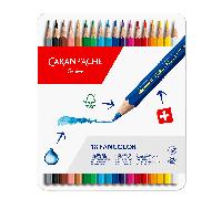 Caran D'Ache Fancolor 18 Idrosolubile Colore Matite Bozzetti Artista Teglia Set