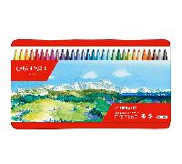 Caran D'Ache Fibralo 30 Punta IN Pennarelli Artista Colore Metallo Teglia Set