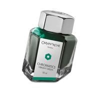 Caran d'Ache Flacone di inchiostro Chromatics da 50 ml, colore: verde vibrante