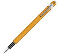 Caran Dache - Penna stilografica, tratto fluo, con pennino medio, colore: arancione