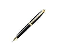 Caran d'Ache Leman Gold Plated Ballpoint Pen - Ebony Black