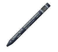 Caran d'Ache NEOCOLOR II 008 GRAUSCHWARZ/BLACK GREY (7500.008) / Pastelle 10 pezzi (1 confezione) / in cera acquerellabile/per carta, cartone, vetro, legno, pelle, pietra