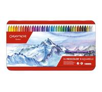 Caran d'Ache - NEOCOLOR II - Assortimento 84 Pastelli a cera acquerellabili - 750.0384