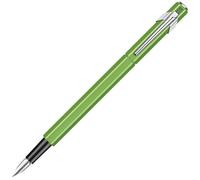 Caran Dache - Penna stilografica, tratto fluo, con pennino medio, colore: verde