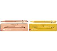 Caran D'Ache Pressure Ballpoint Pen 849 Brut Ros Ros Gold Slip M Colore della linea nero albero esagonale - 1 ripido (849.997) NEW