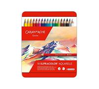 Caran D'Ache Supracolor Soft Pencils - Colori assortiti (Tin of 18)