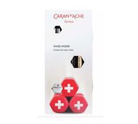 Caran Dache Swiss Wood Gift Set, including 1 HB pencil made from beech wood, 1 H