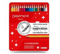 Caran D'Ache Swisscolor Idrosolubile Bozzetti Artista Colore Matita Metallo Set