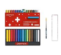 Caran d'Ache Swisscolor. Pastelli alla cera acquerellabili, Matite alla cera acquerellabili. 15 PCS e 1 carte