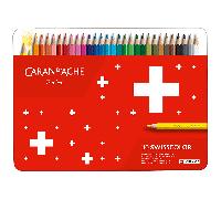 Caran d'Ache Swisscolor Set Matite Da Disegno Resistente All'Acqua, Metallico