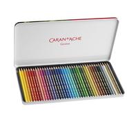 Caran D'Ache Matite Colorate Acqua Solubile 40 Set Metallo Teglia Aquarelle